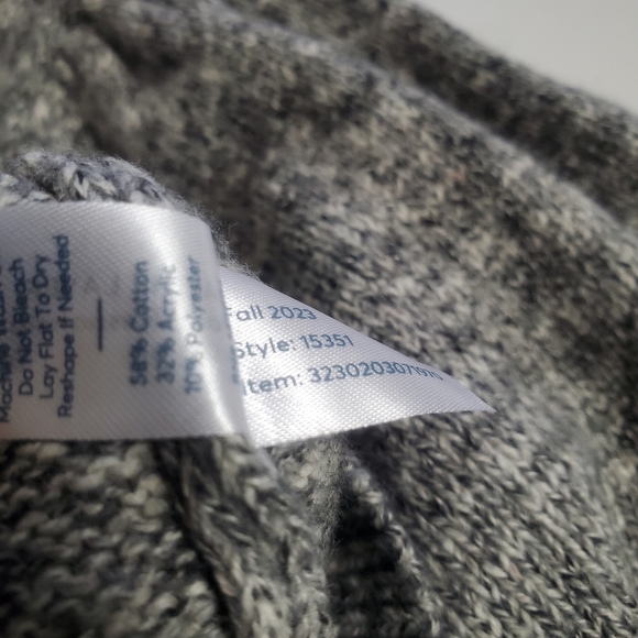 Marine Layer Women's Large Charcoal Heather Alma Puff Sleeve Sweater NWT - Picture 4 of 4